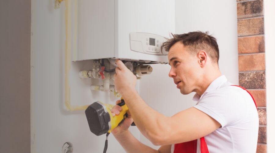 Local tankless water heater installation in Medora, IN